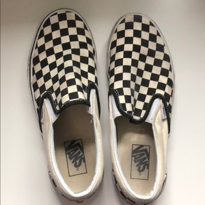 Black and white checkered vans